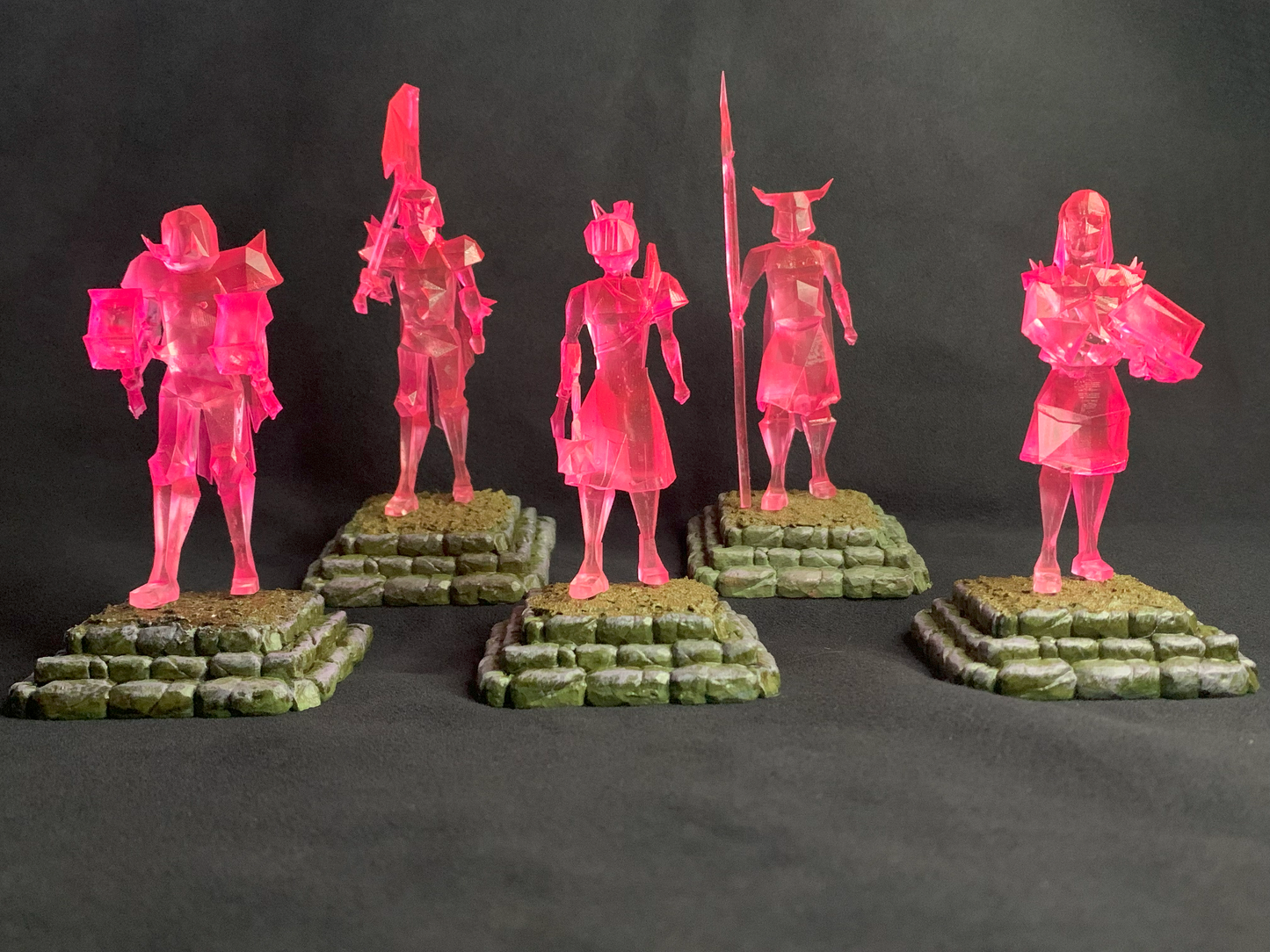 OSRS Merch Gifts Barrows Brothers Figures Display Piece, Torag, Dharok, Verac, Guthan, Karil